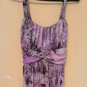Dress Barn purple Floral strap dress